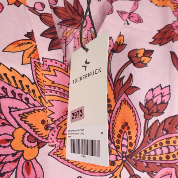 Pomander Place Floral Mini Dress - Pink and Brown - Picture 6 of 10